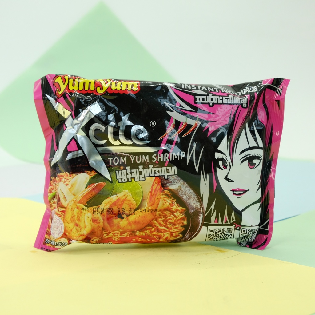 Yum Yum Instant Noodle Xcite Tom Yum Shrimp Flavour 70g