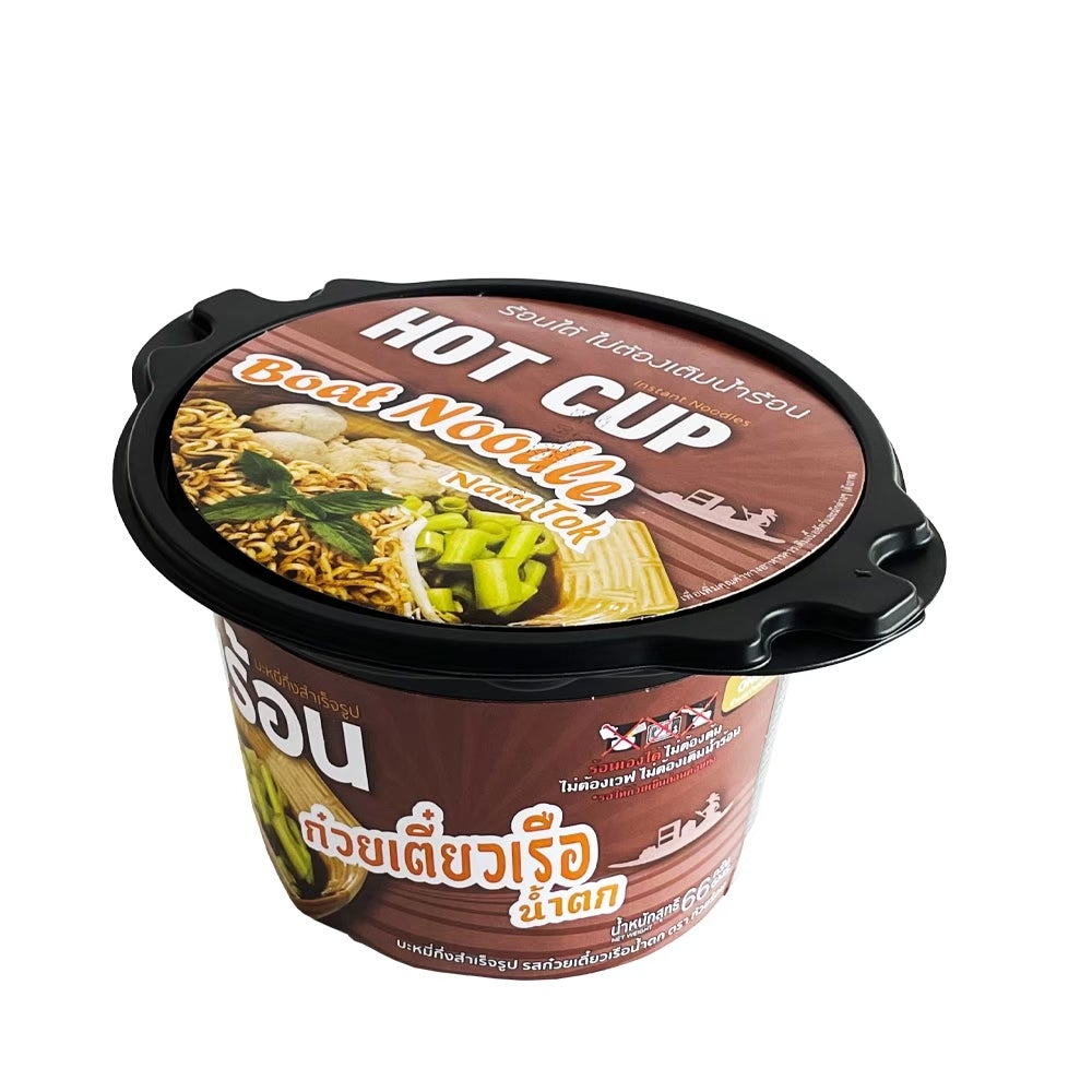 Hot Cup Instant Noodles Boat Noodle Nam Tok 66g