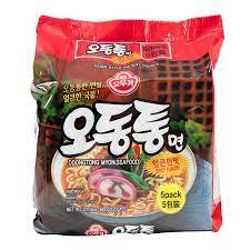 OTTOGI Instant Noodle Odong Tong Myon Spicy Seafood Udon Flavor 600g (120gx5Pcs)