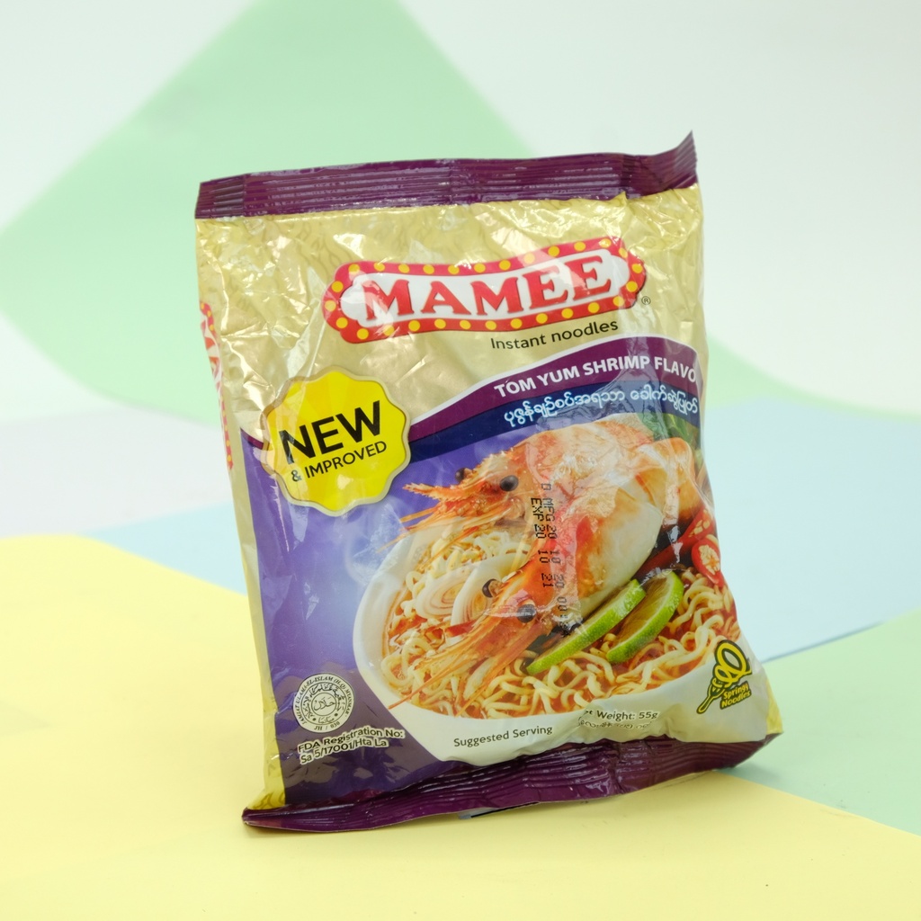 Mamee Instant Noodles Tom Yum Shrimp Flavour 55g