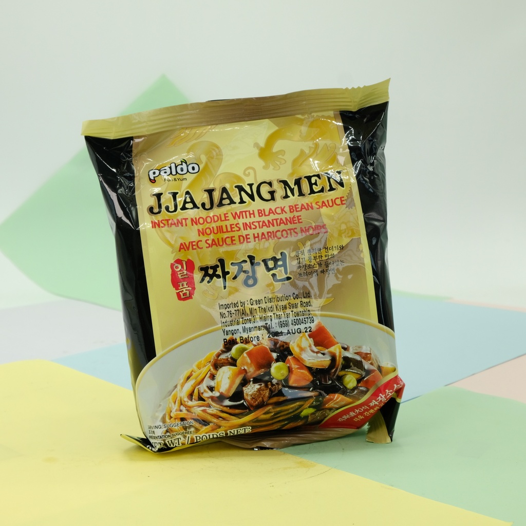 Paldo JJA JANG MEN instant Noodle with Black Bean Sauce Noodle 200g