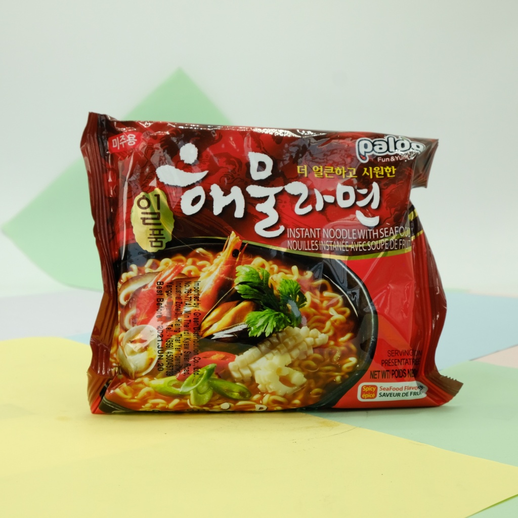 Paldo Instant Noodle With Seafood Soup 120g