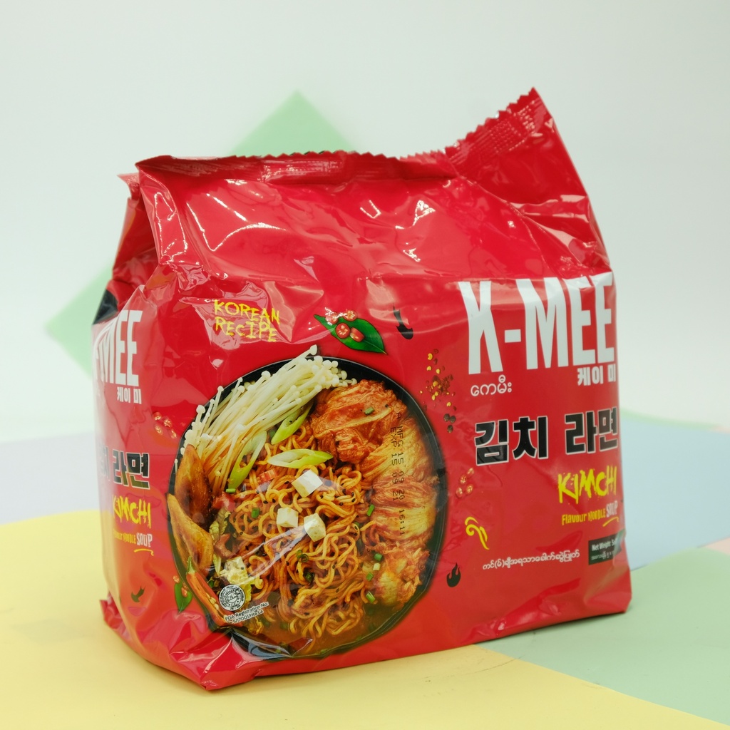 Jjang Instant Noodle Kimchi Flavour (70g x 5Pcs)