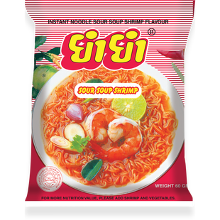 Yum Yum Instant Noodle Sour Soup Shrimp 60g