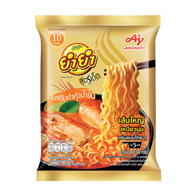 Ajinomoto Yum Yum Instant Noodles Tom Yum Kung Creamy Flavour 80g