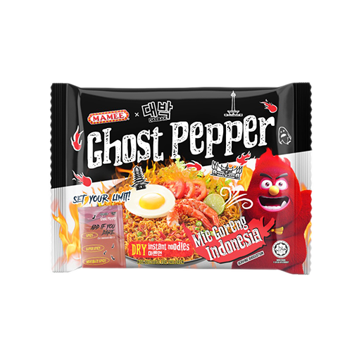 Mamee Mie Goreng Indonesia Dry Instant Noodles Ghost Peeper 121g