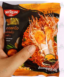 NISSIN Instant Noodles Tom Yum Shrimp Paste Creamy Sauce Flavour 71g