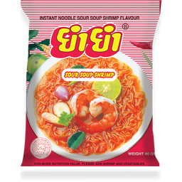 Yum Yum Instant Noodle Sour Soup Shrimp 60g