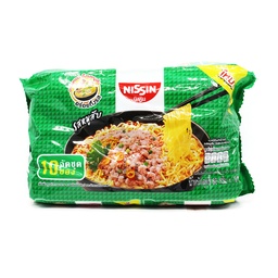 Nissin Instant Noodles Minced Pork Flavour (60g x 10Pcs)